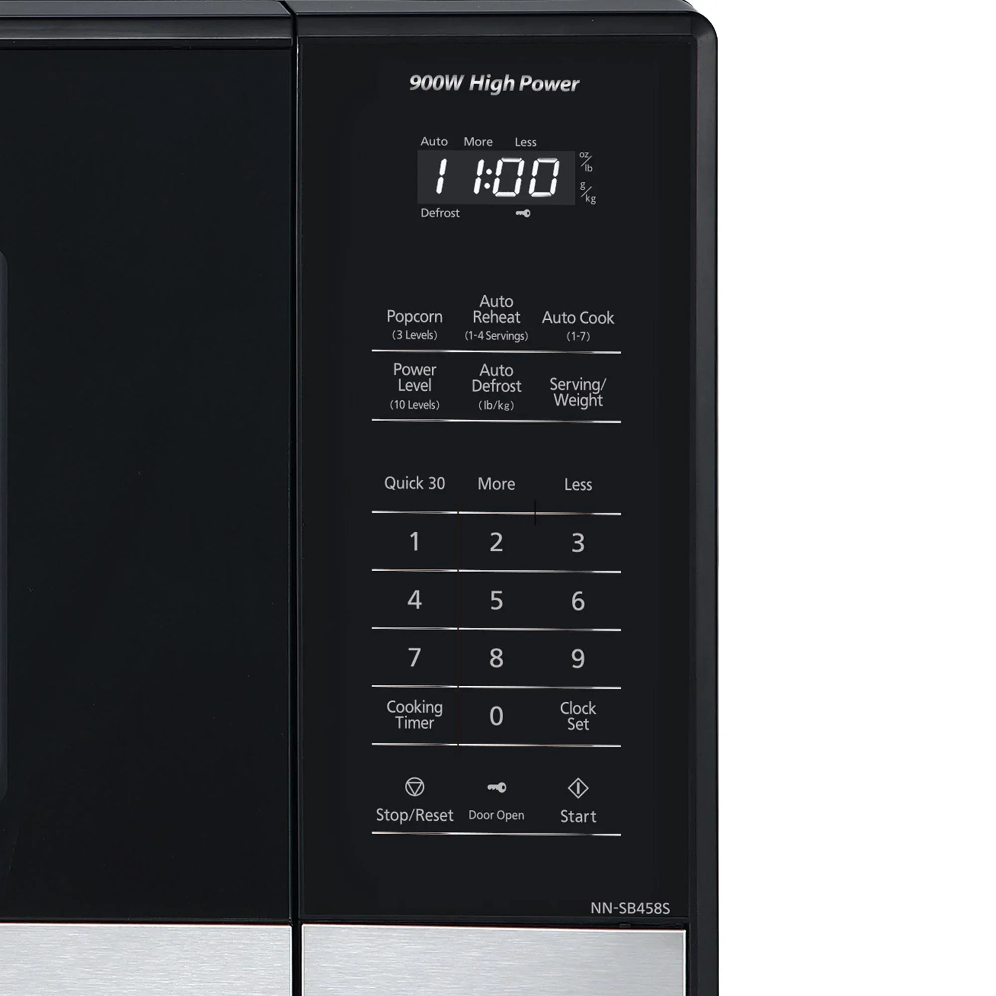 0.9 cu.ft. Compact Microwave Oven, 900W - NN-SB458S - Image 6