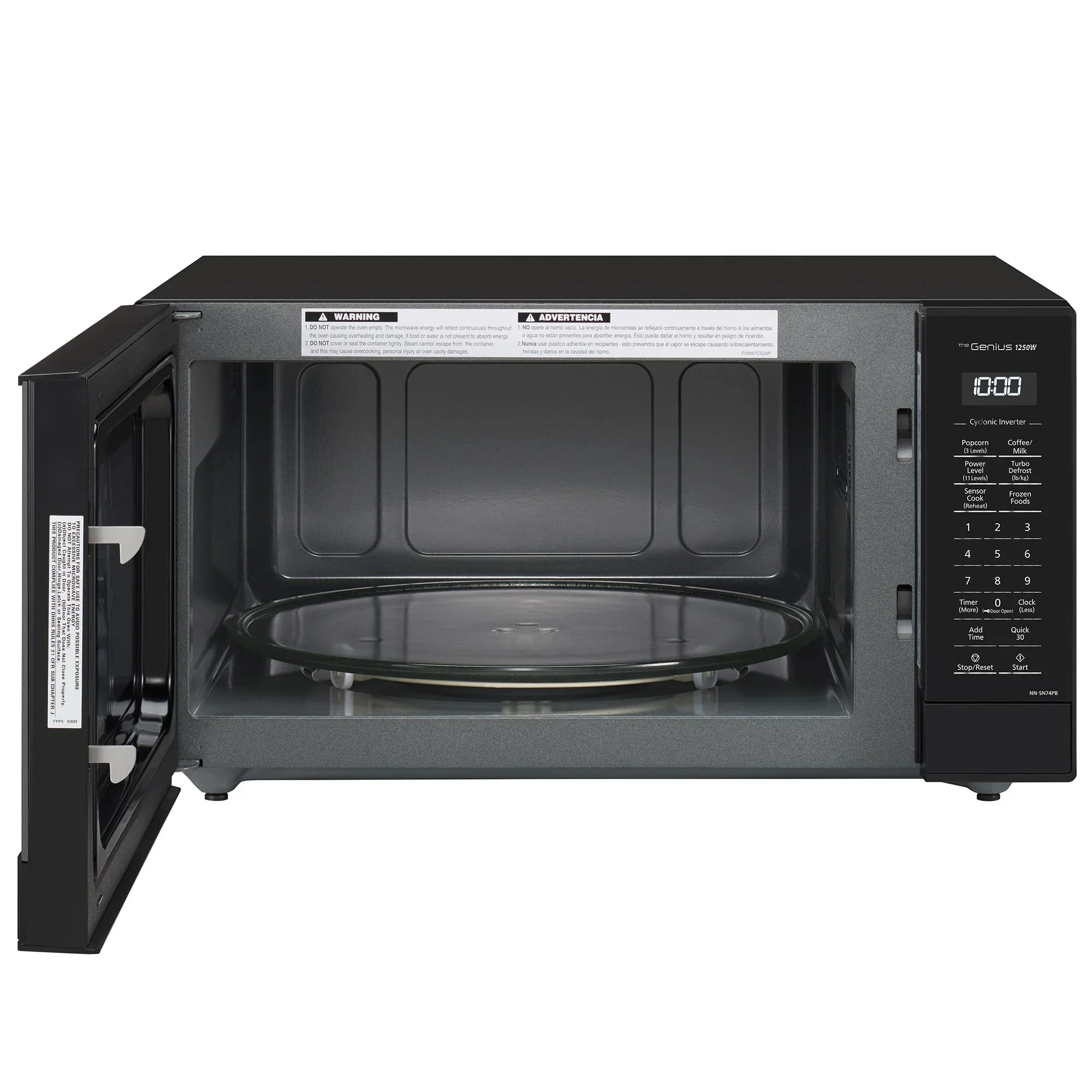 1.6 cu. ft. Cyclonic Wave Inverter Microwave, 1250W - NN-SN74P - Image 13