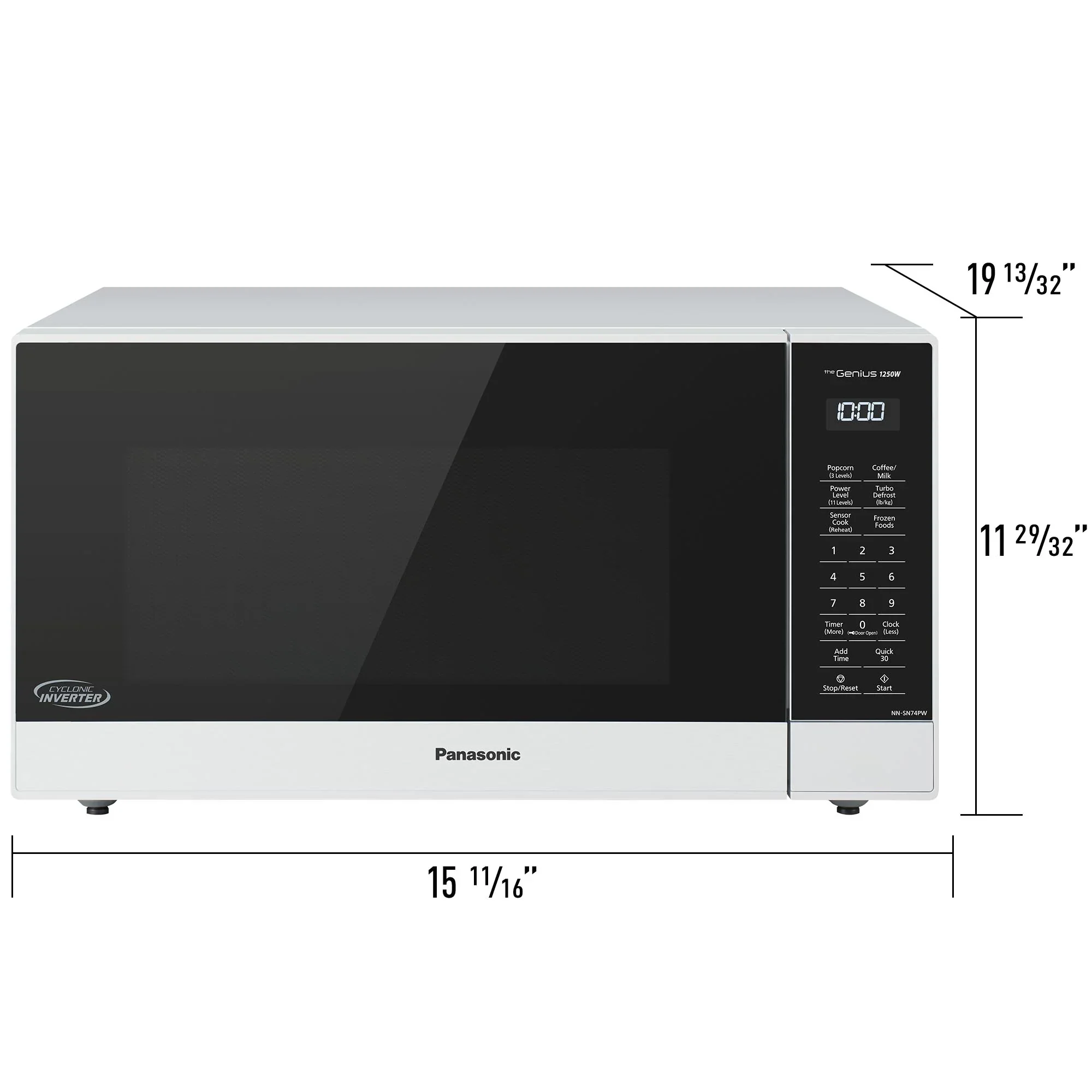 1.6 cu. ft. Cyclonic Wave Inverter Microwave, 1250W - NN-SN74P - Image 8