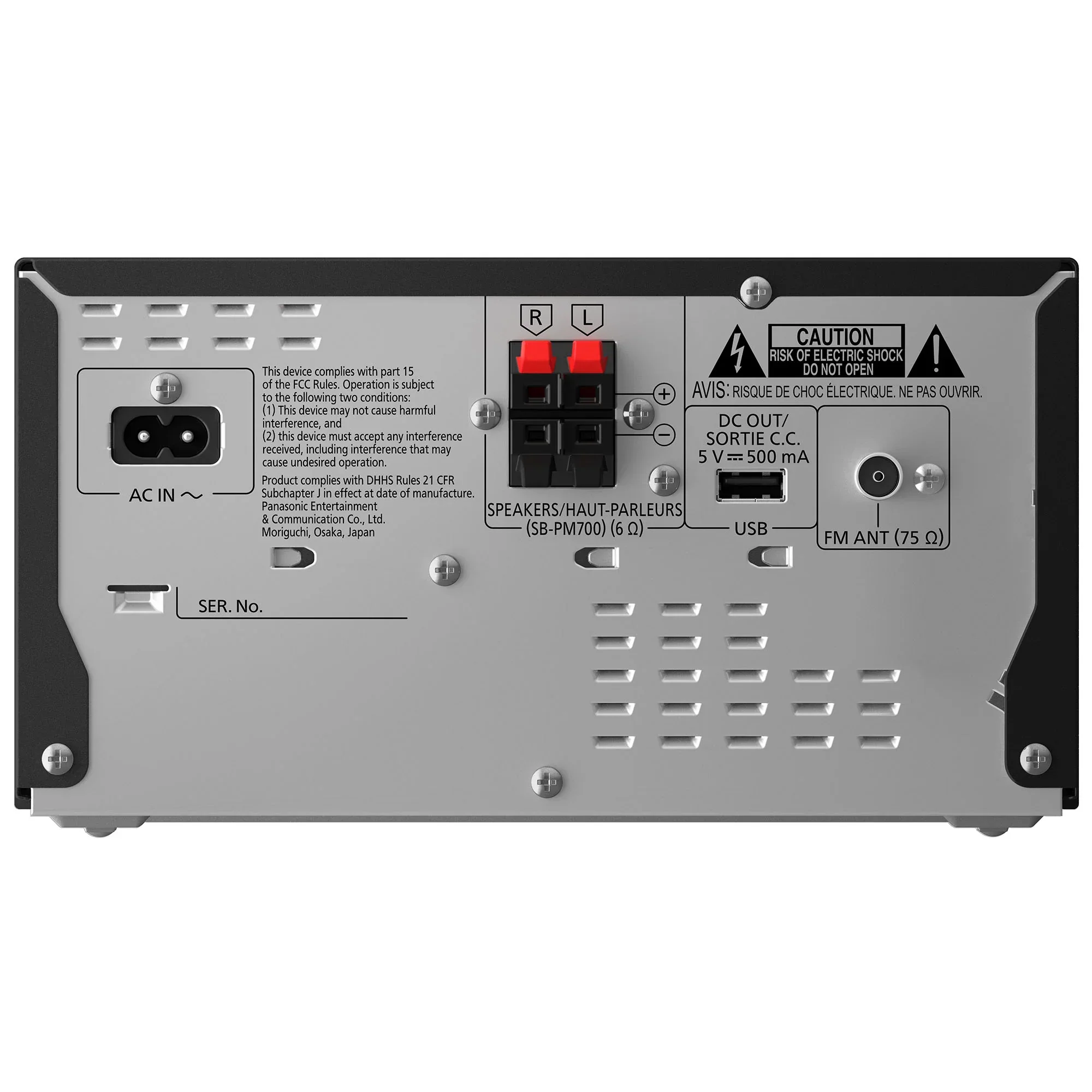 2-Way Speaker Stereo System with CD, Bluetooth and Radio - Image 10
