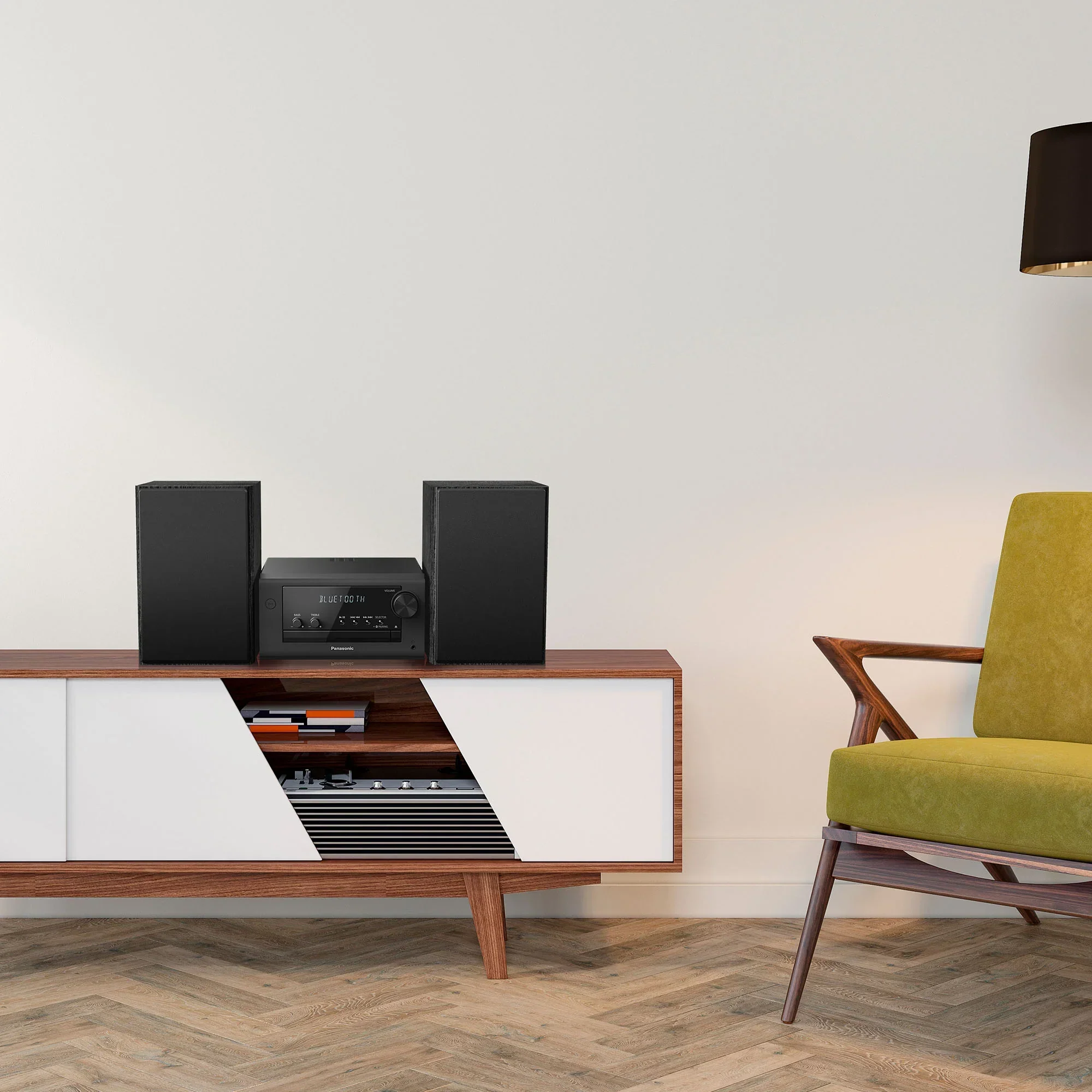 2-Way Speaker Stereo System with CD, Bluetooth and Radio - Image 9